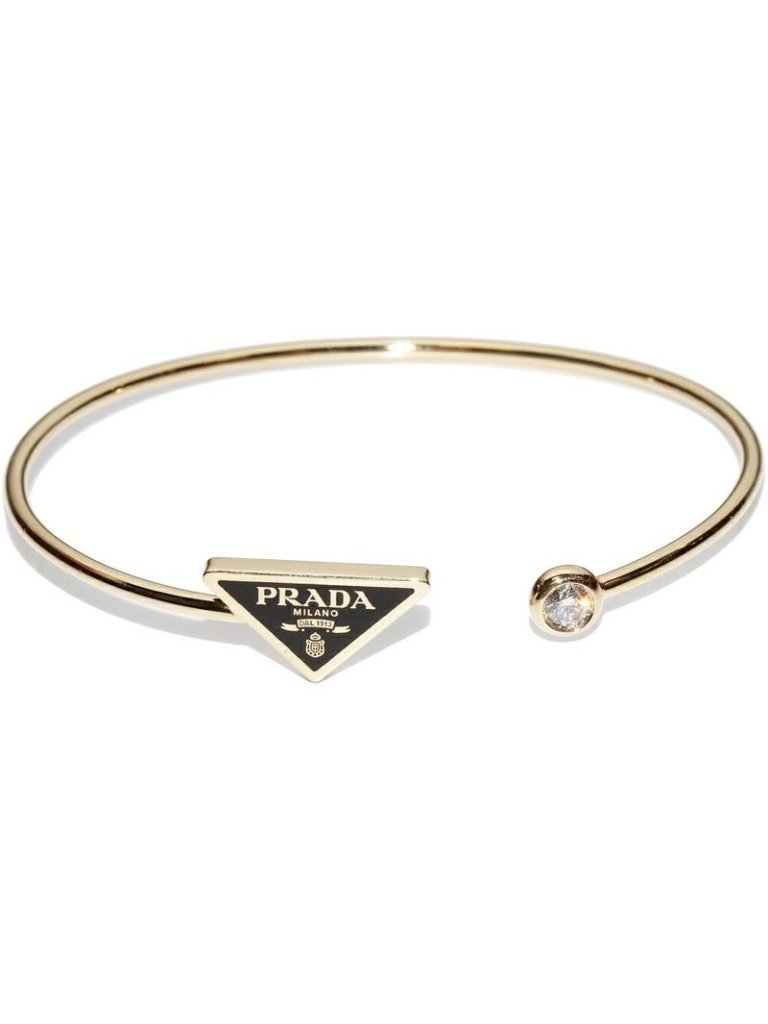 Prada Bracelet Bangle 18k Yellow Gold Diamonds 022 Ct Eternal